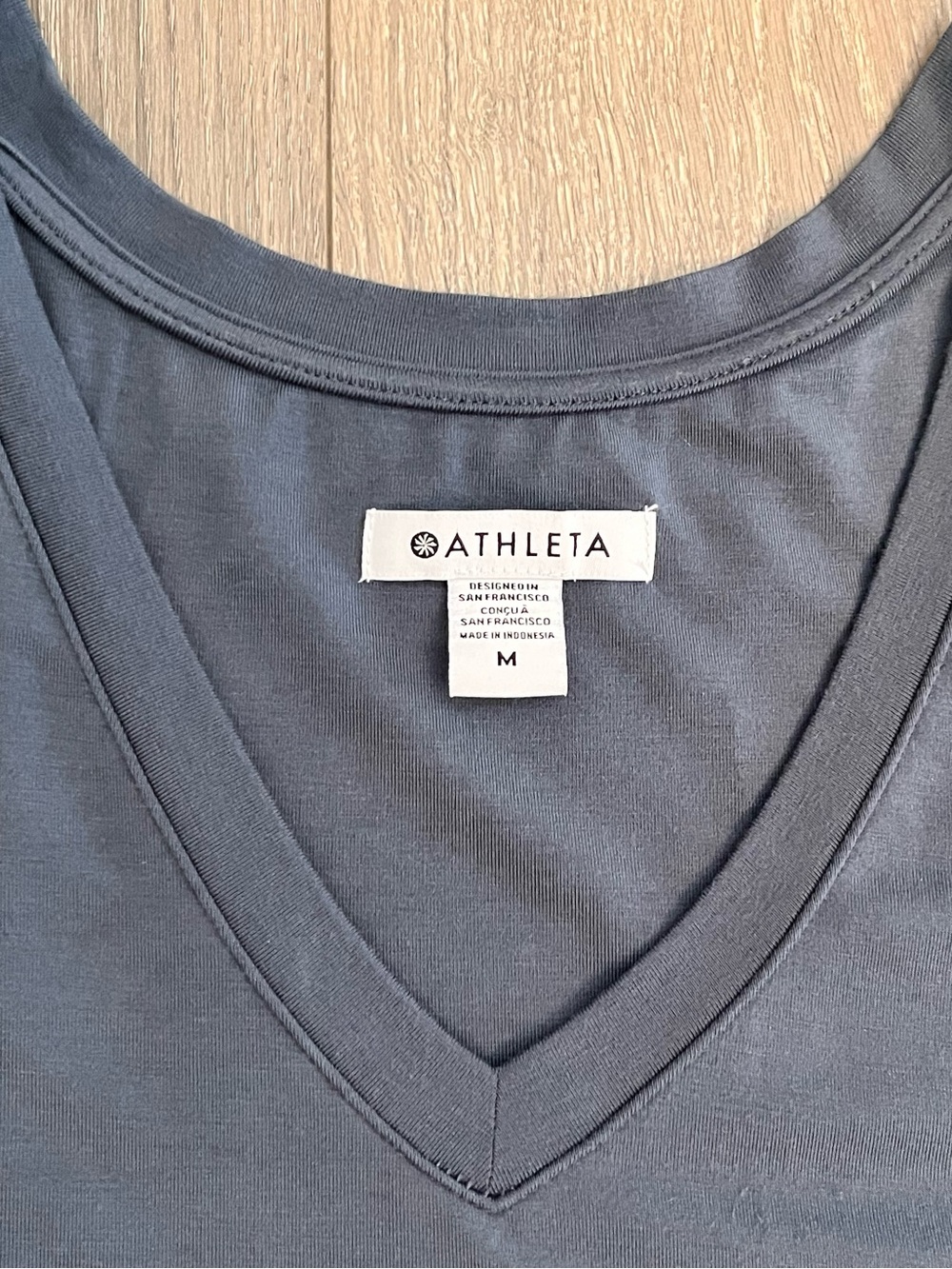 Super Soft Athleta V-Neck Maxi Tank Dress, Blue-Grey, Size M - Picture 6 of 7